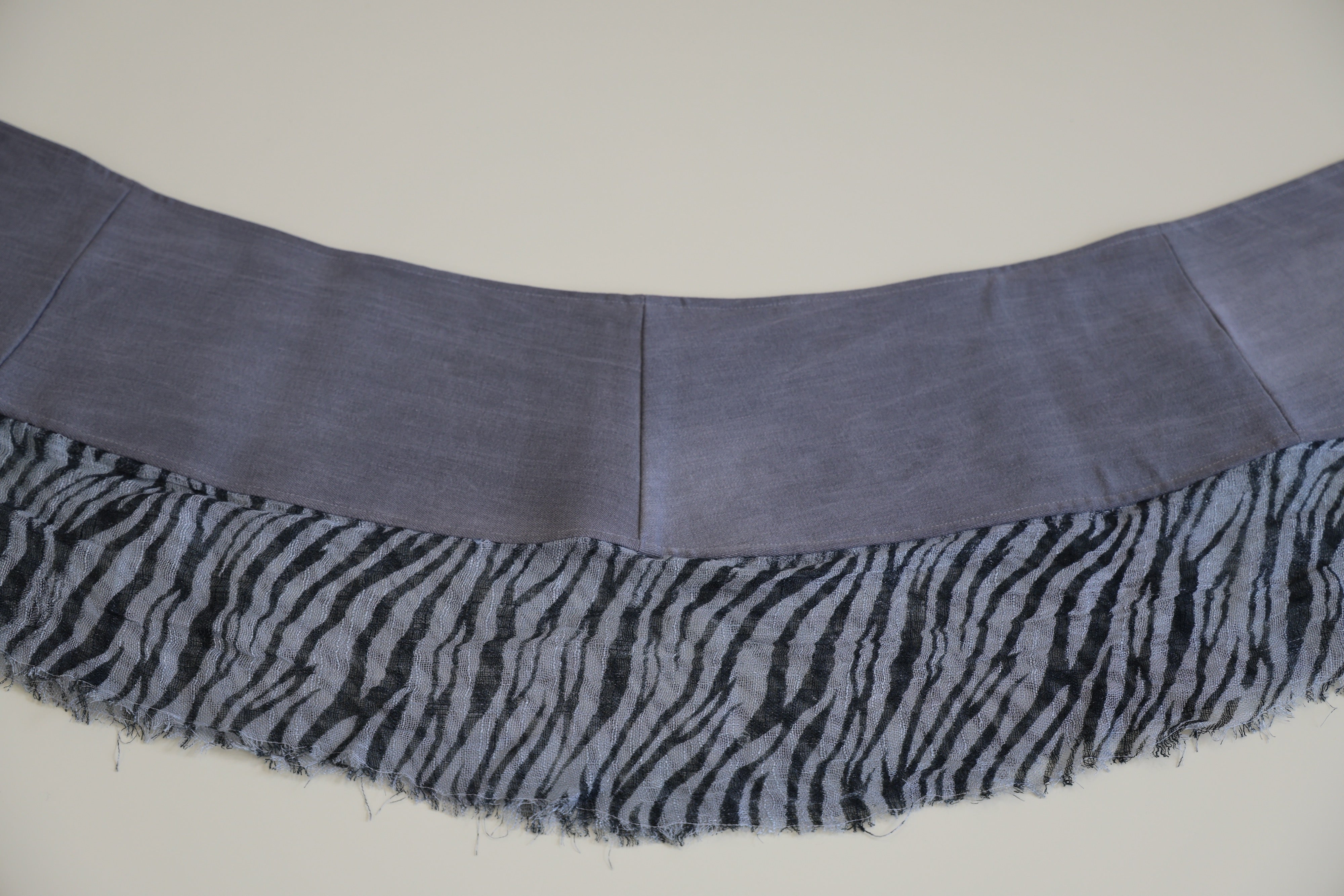 Black skirt with stripes
