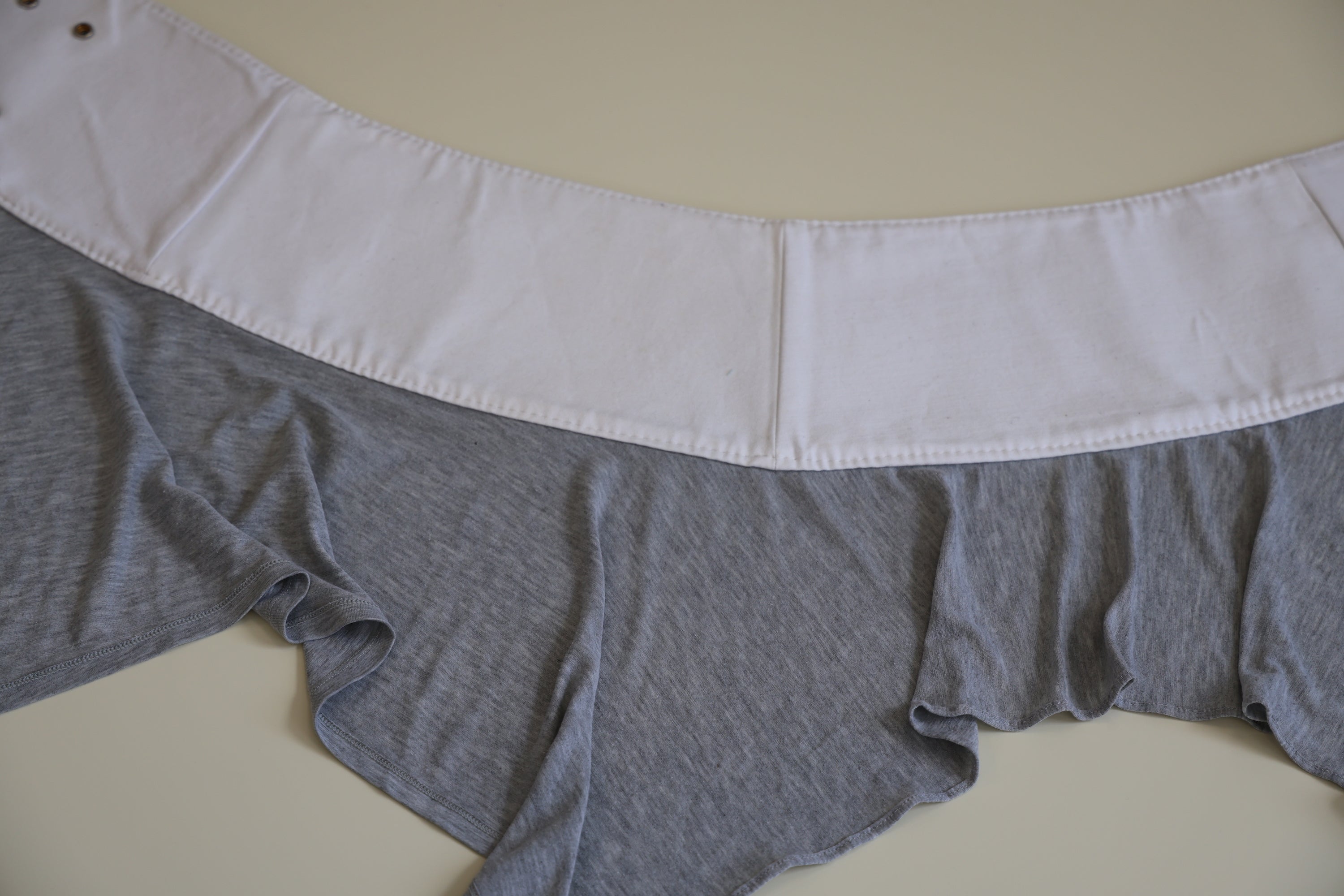 Grey Jersey Reversible Skirt